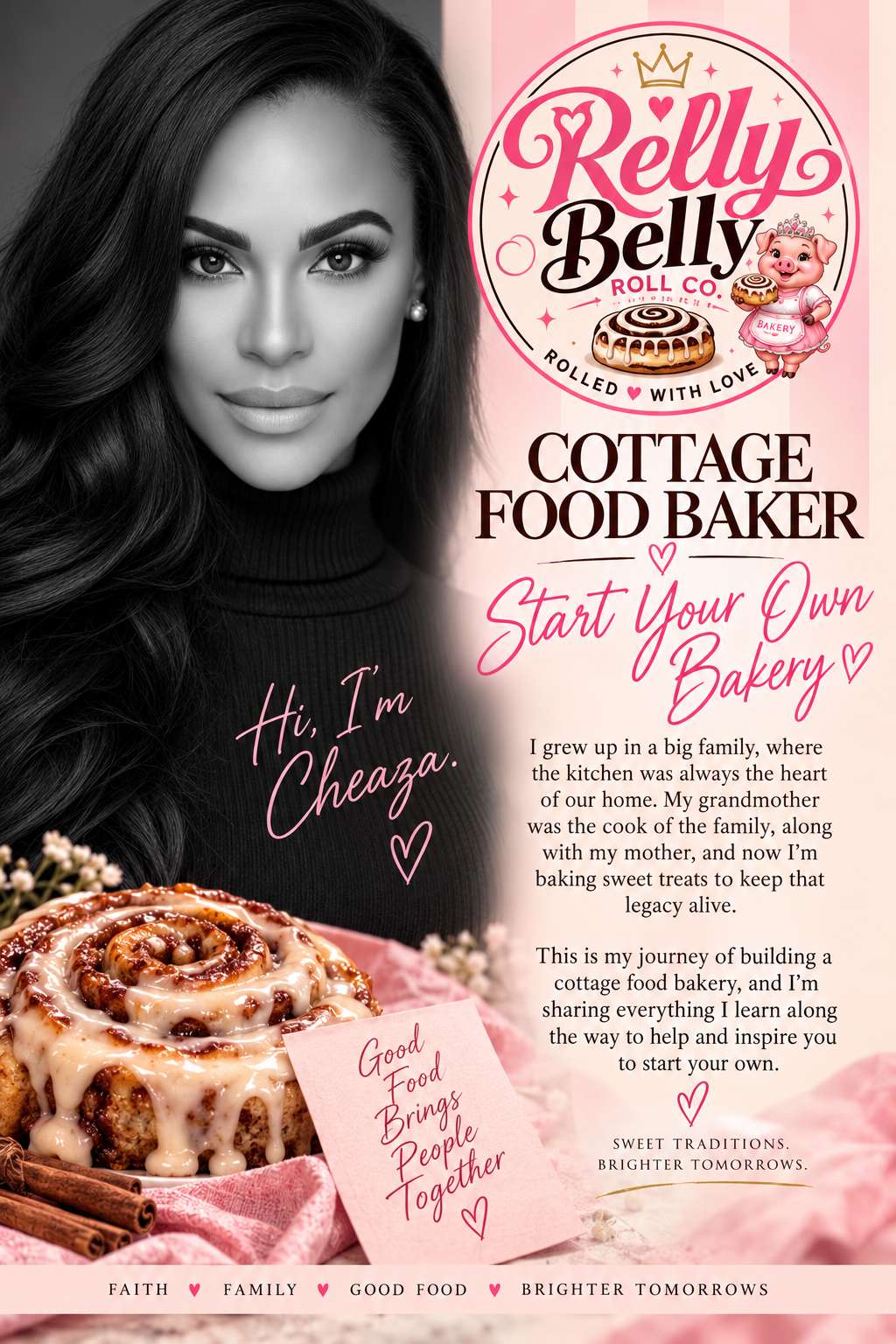Relly Belly Roll Co. Cottage Food Baker — start your own bakery guide with founder Cheaza