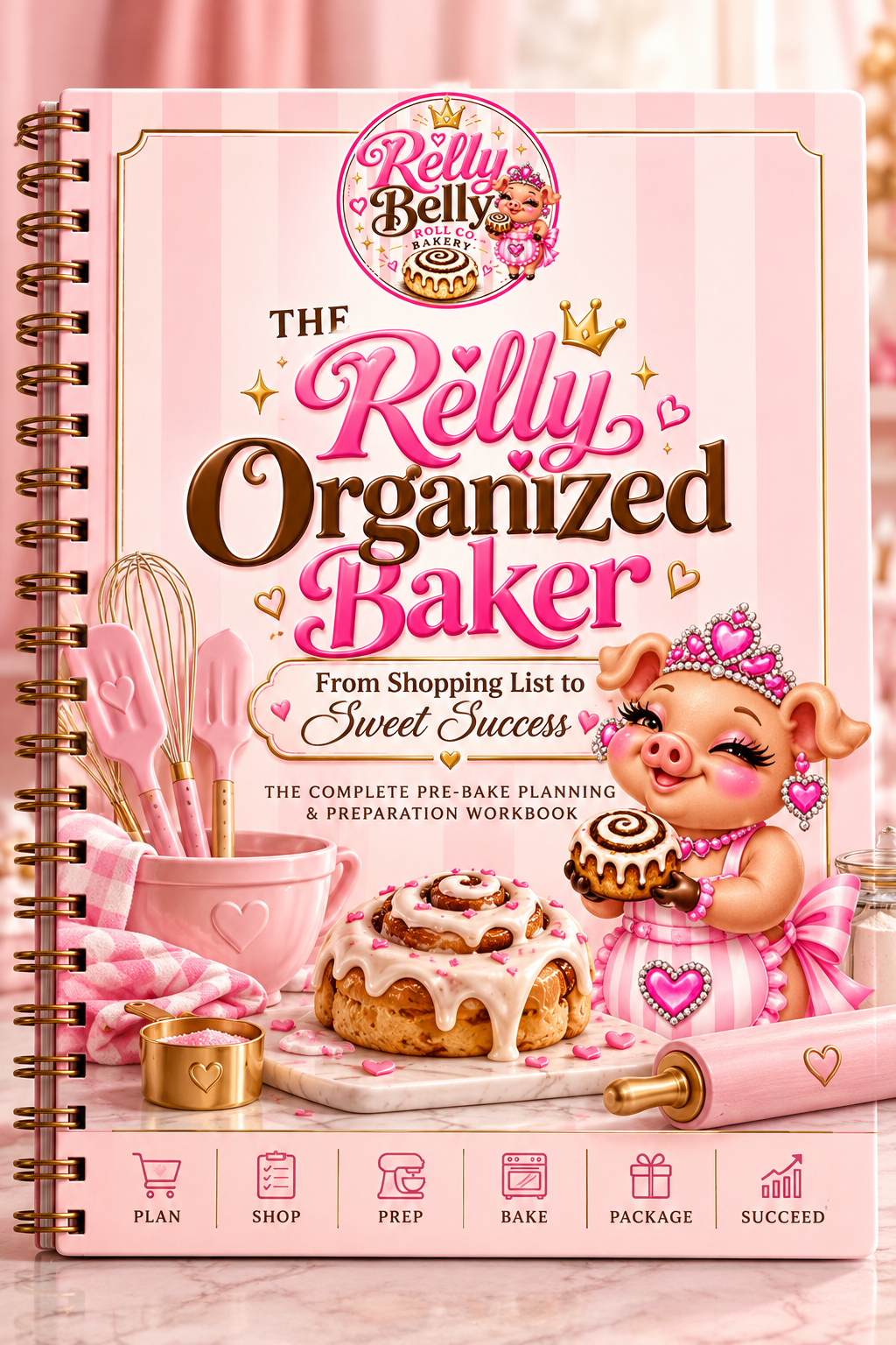 The Relly Organized Baker — From Shopping List to Sweet Success, the complete pre-bake planning and preparation workbook